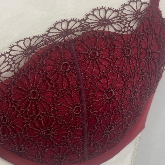 VS Sexy Plunge Coverage Pushup Racerback Lace Bra - Picture 4 of 14